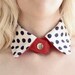 Dark Blue Polka Dots Collar