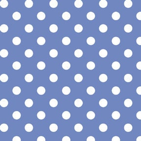 Children at Play Fabric - Sarah Jane for Michael Miller - Dot to Dot in Blue - Half Yard