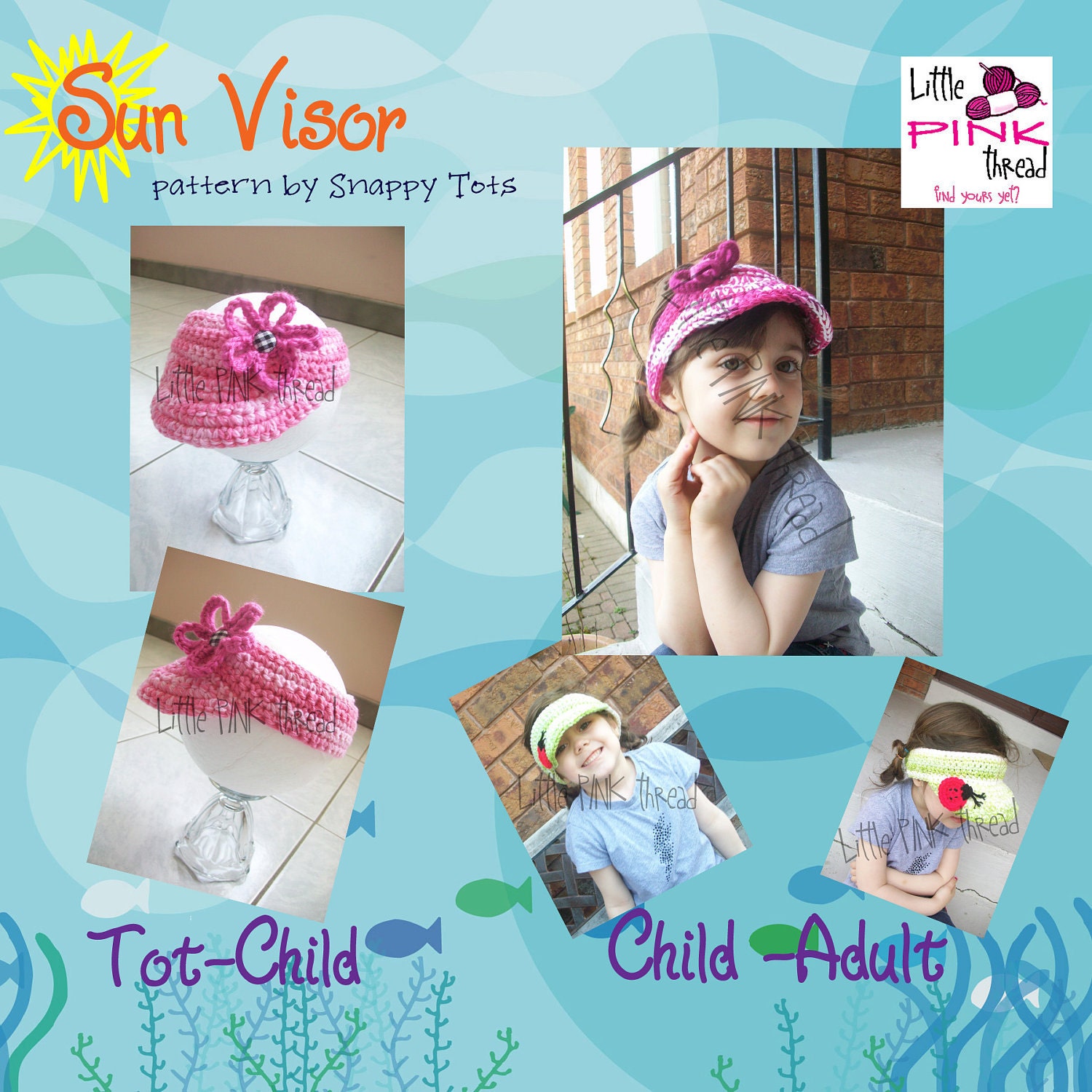 Summer Sun Visor- CUSTOM