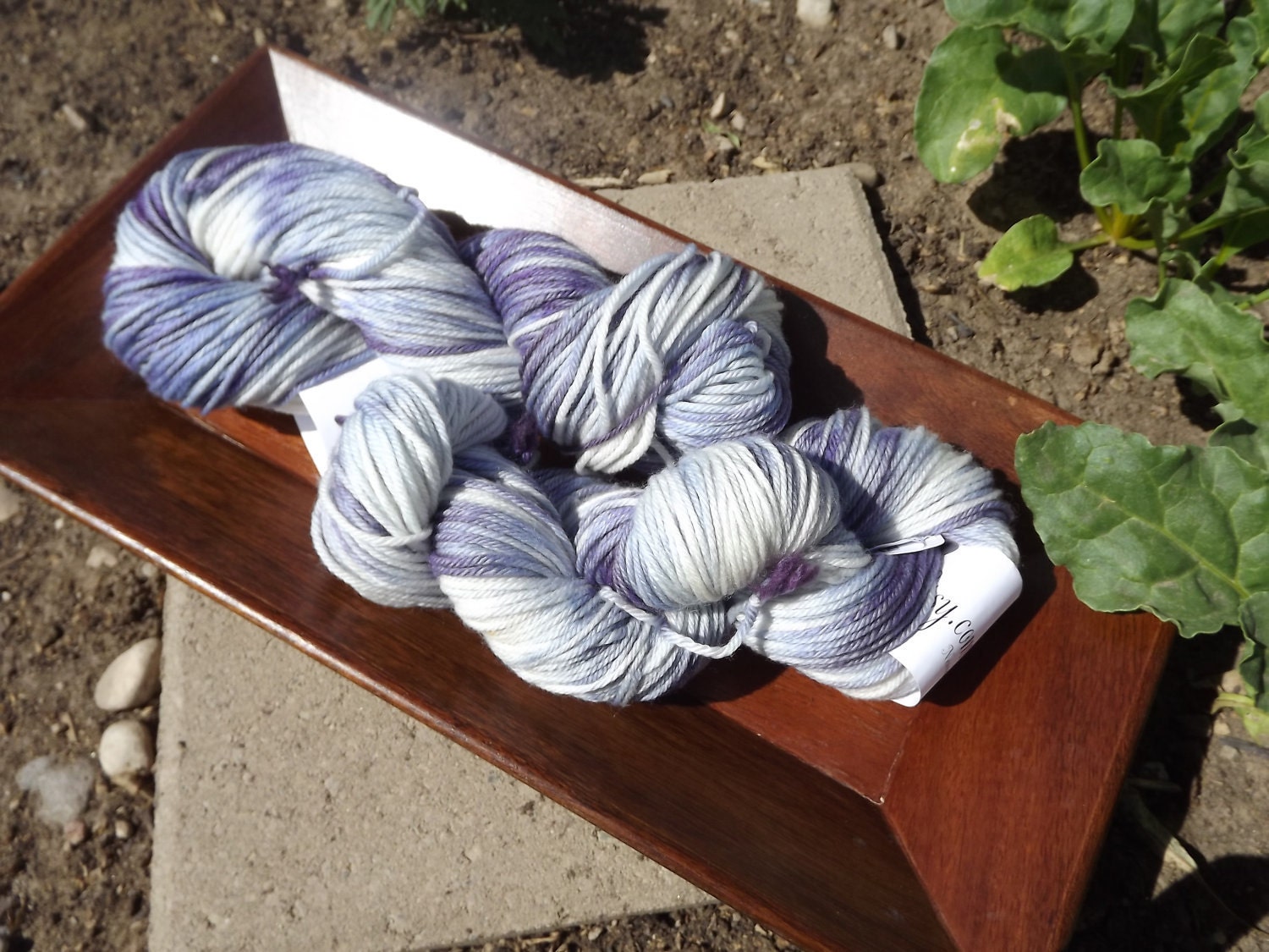 Spring Iris - Hand Dyed - SW Merino Worsted Weight Yarn - 218 Yards - 4-ply