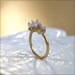 Amethyst Spike Gold Ring