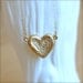 Gold Necklace With Small Textured Heart Pendant