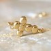 Gold Sideways Cross Bracelet