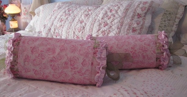 PINK PILLOW Romantic Layered Shabby Chic