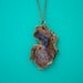 SALE - Abstract rare pendant. Stoneware modern necklace.