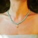 Filigree Hamsa necklace, turquoise necklace, gold necklace, hamsa hand, hamsa jewelry, gold hamsa pendant, chunky turquoise necklace