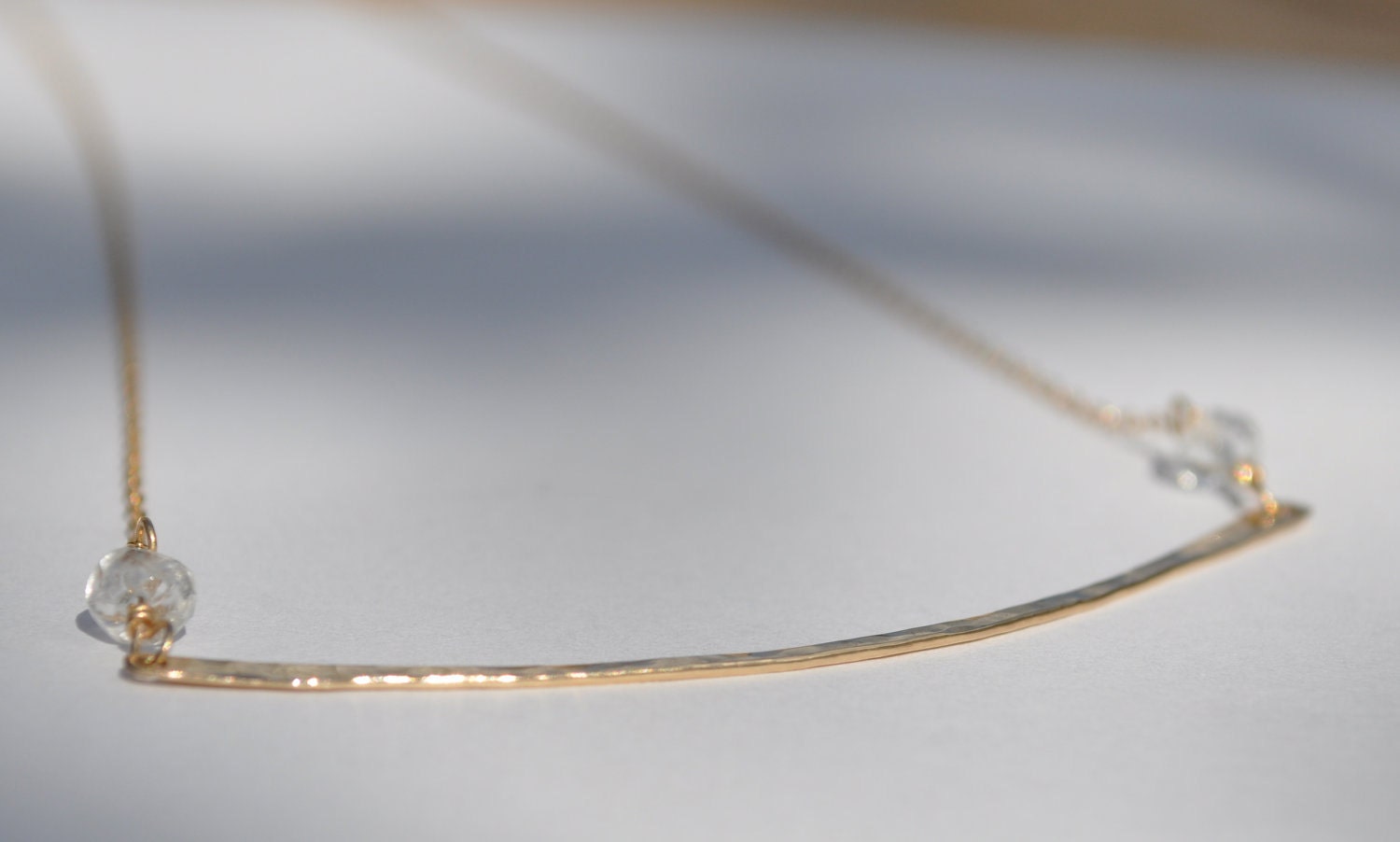 Gold Bar Necklace, Minimalist Jewelry, Stick