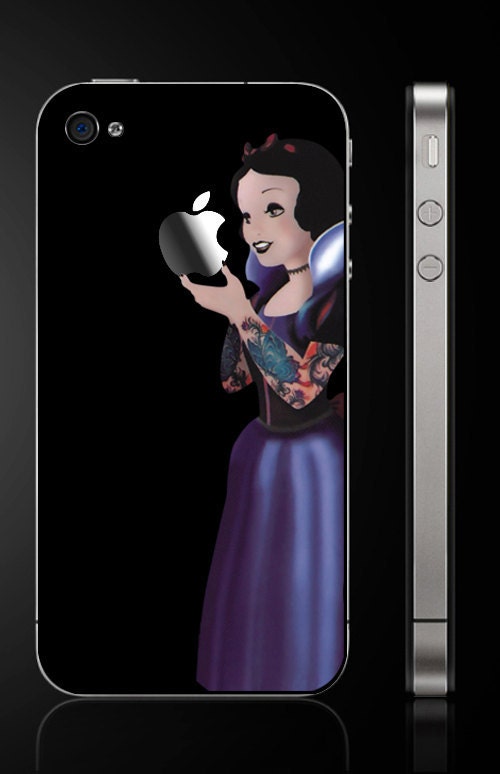 Snow White--iPhone Decal iPhone Stickers iPhone Decals Apple Decal for Apple iPhone 4 iPhone 4S mac decals