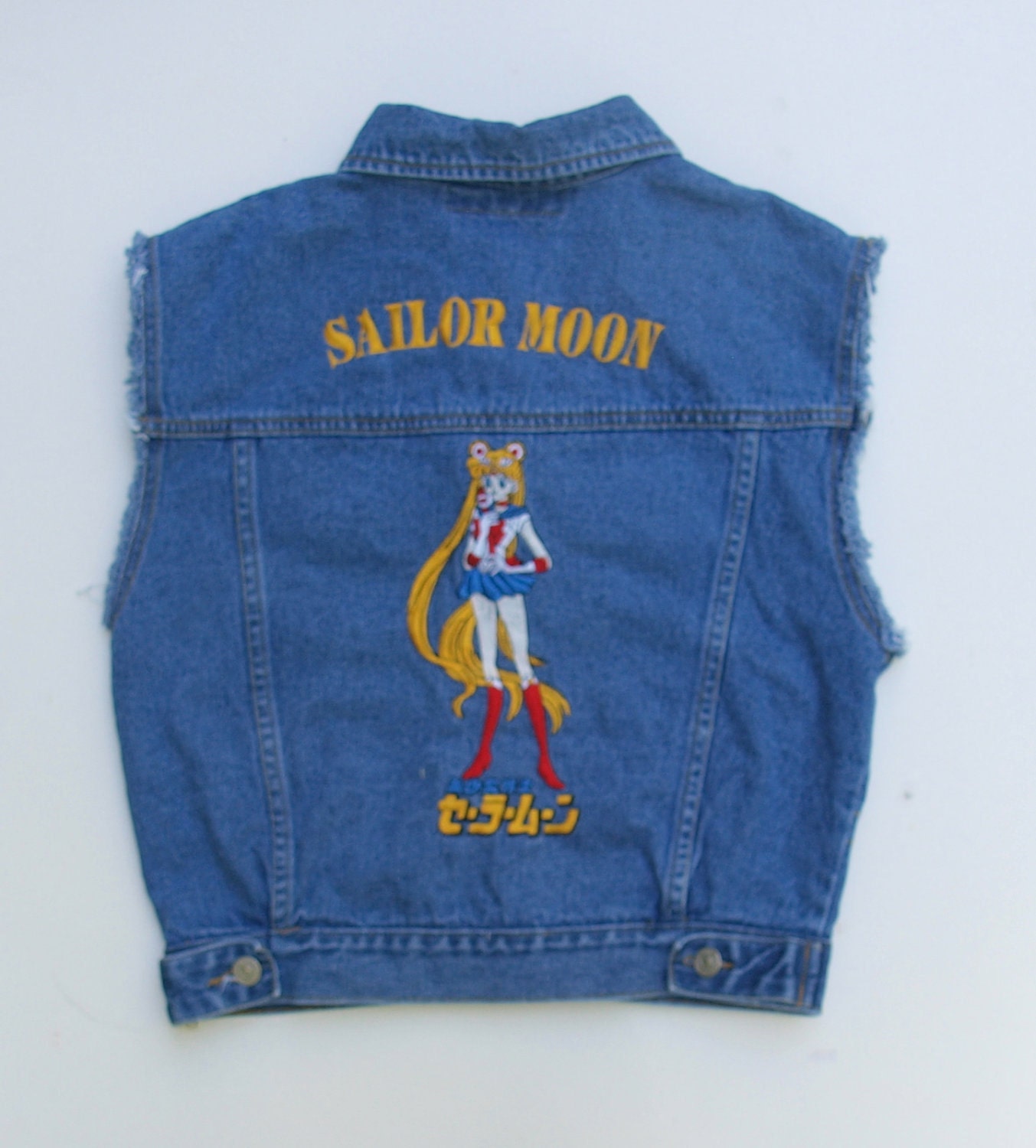 Vintage Sailor Moon Jean Vest