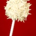 Rich homemade chocolate truffle pop coated in white chocolate and white chocolate curls - 6