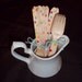 20   Polka Dot Wooden Spoons & Forks      Party Cutlery