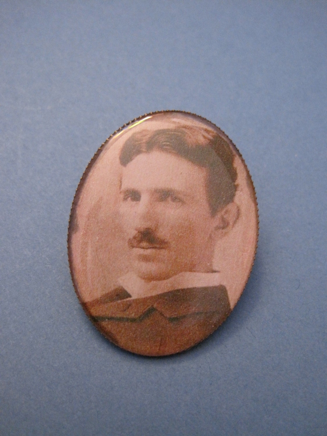 Nikola Tesla Brooch