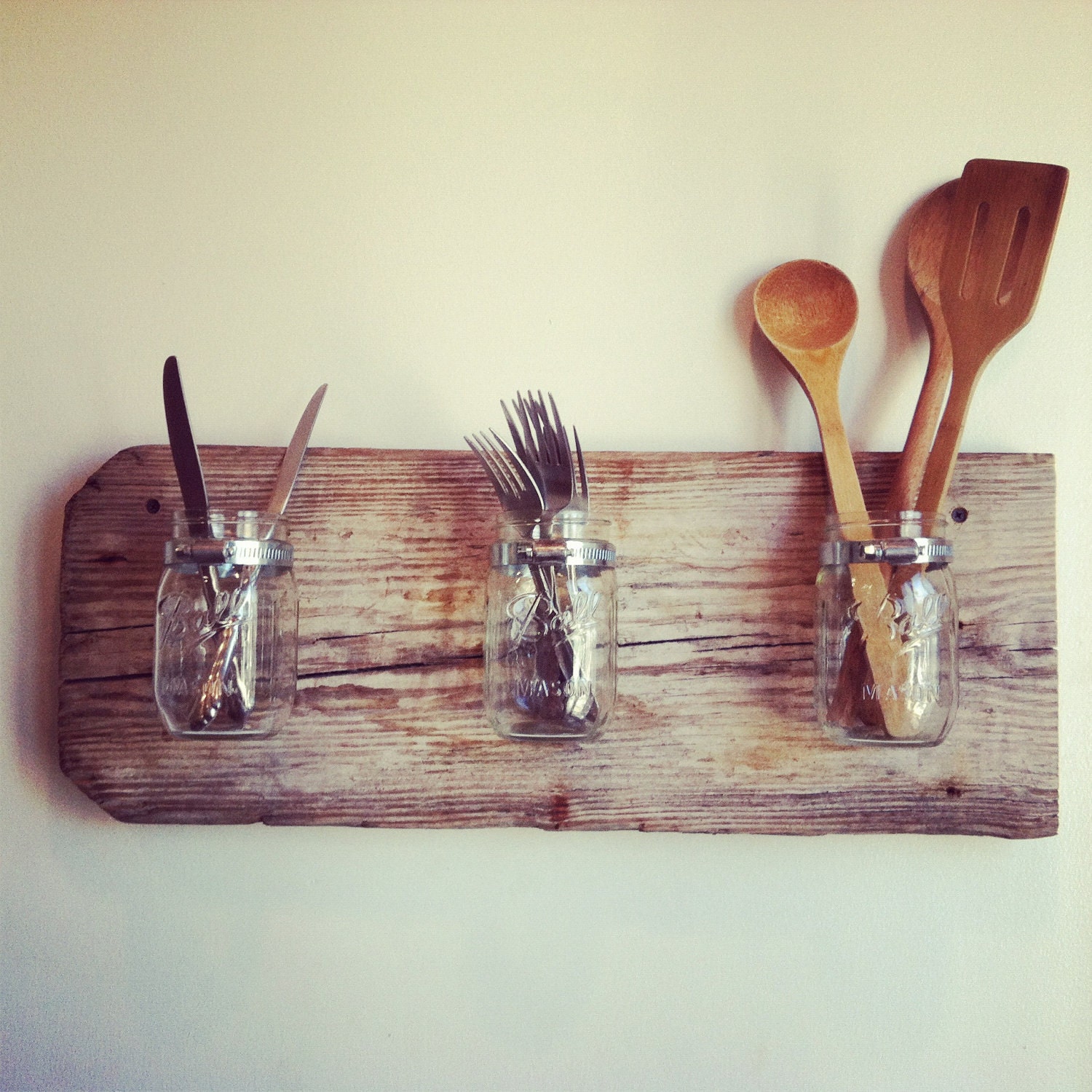 Mason Jar Wall Planter