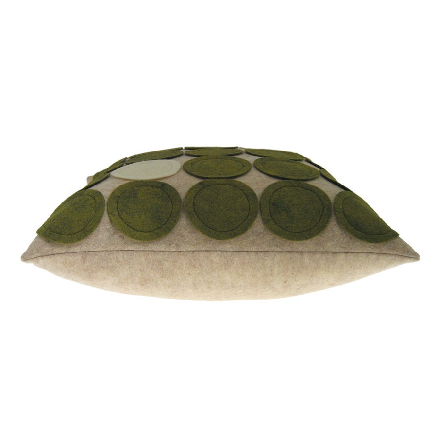 Wool Blend Felt Pillow, Made to Order - Dotty