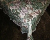 Tablecloth, Linen Cotton Cabernet 52x70"