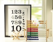 Numbers Modern Print