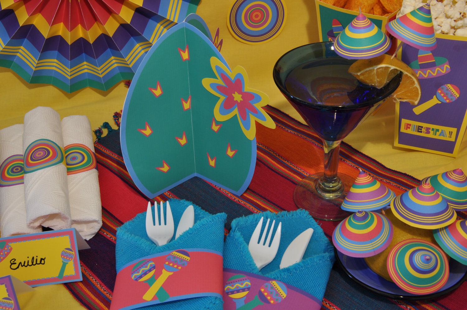 Mexican Fiesta 5 de mayo party pdf printable DIY deluxe kit - INSTANT DOWNLOAD Il_170x135