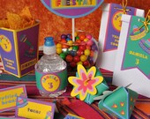 Mexican Fiesta 5 de mayo party PERSONALIZED pdf printable deluxe kit - cupcake toppers, corn chip box, banner, invitation, tent cards Il_170x135