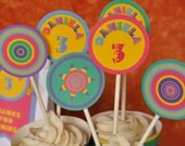 Mexican Fiesta 5 de mayo party pdf printable PERSONALIZED cupcake toppers and wrappers Il_170x135