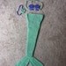 Handmade Crochet Baby Newborn Mermaid Photoprop Made To Order