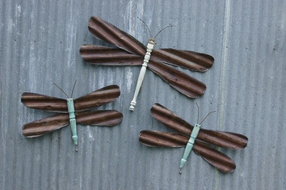 Barn Tin Dragonfly Set