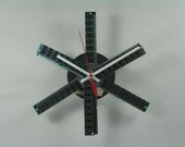 Unique Upcycled Handmade Ram Chips Hard Drive Motor Wall Clock  Home Decor Clocks by DanO, Free Priority Shipping Included