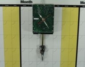 Handmade Upcycled Wall Clock pendulum Old Hard Drive Office Home Decor Clocks by DanO, Free Priority Shipping Included