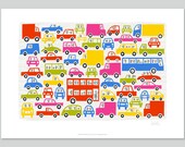 Static Traffic by Lo Cole, archival print (A3) 16.5" x 11.7"