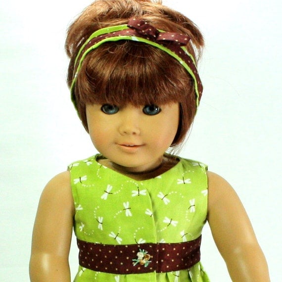 Sleeveless Wrap Dress & Headband fits 18 in Doll American Girl Doll