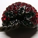 Weiss Brooch Vintage Jewelry Signed with Ruby Red and Emerald Green Rhinestones