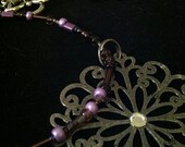 Purple beaded necklace