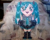 Huge Perler Bead Vocaloid: Hatsune Miku