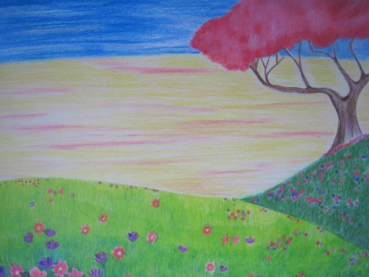 Color Pencil Landscape