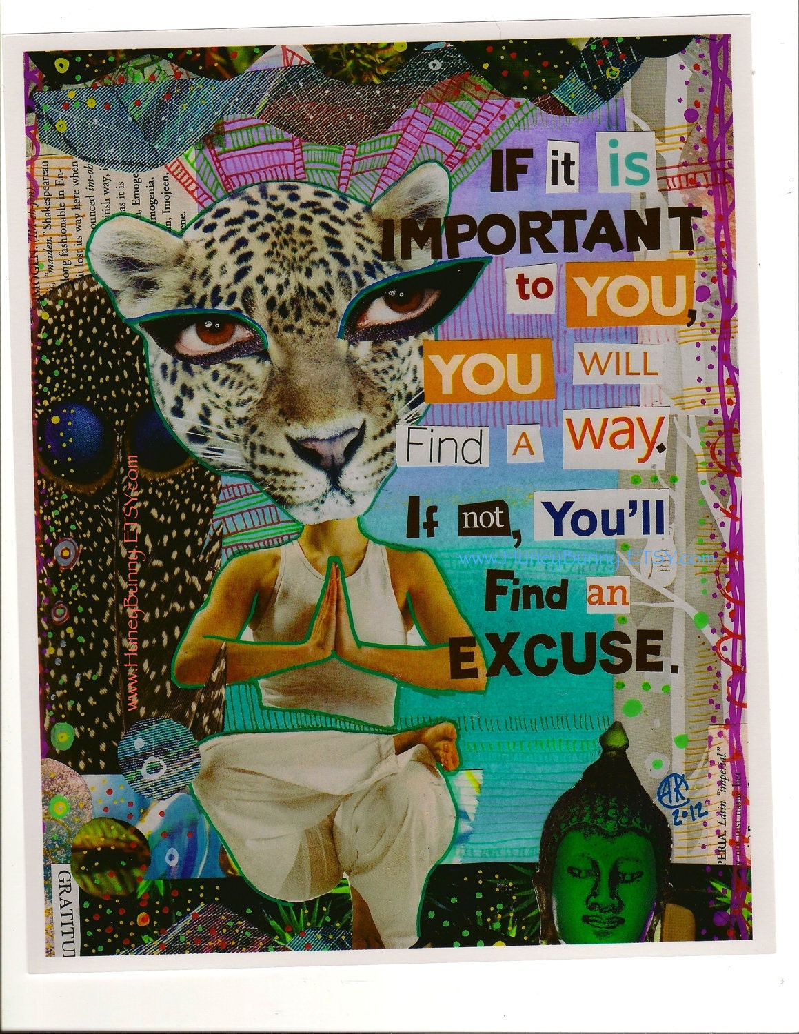 If it is Important to You -Print of an Original Collage- 8x10inches