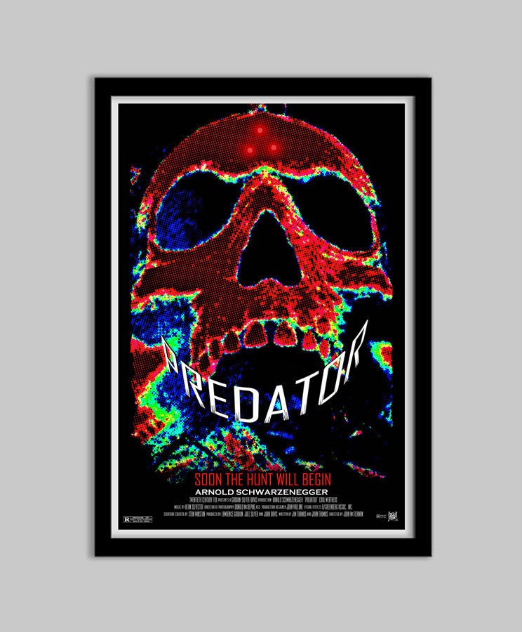 Predator - 12x18 - Movie Poster - predator, movie poster, arnold schwarzenegger, geek, geekery film, poster