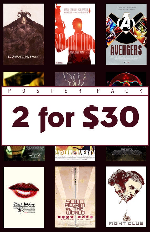2 Posters for 30 Dollars - Poster Pack