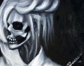 Melancholy Bones. A Reese Hilburn (RockabillyReese) Original Oil Painting.