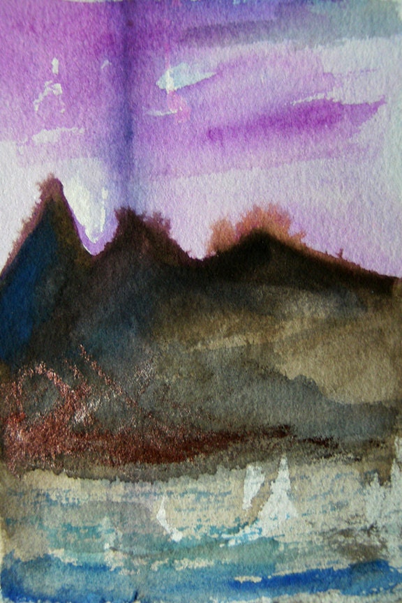Art print, Landscape No1 - 5" x 7" Open edition giclee print (Series of details, studies and sketchbook work)