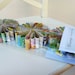 Vintage Picture Book hanging decos. Paper daisies for decorating your space.