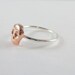 Skull Ring Sterling Silver and Copper