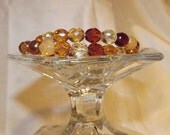 SALE Handmade Gold, Champagne, & Brown Crystal Memory Bracelet