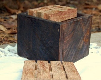 Mini Pallet Coaster Set