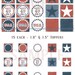 Patriotic 4th of July DIY Party Pack Decorations Invitation Cupcake Toppers Banner Straw Flags Buffet Cards Digital Download
