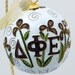 Delta Phi Epsilon Cloisonne Ornament with 24k gold plating