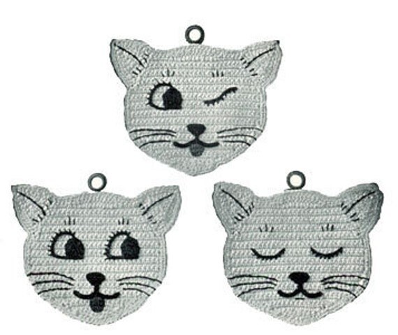 Easy Crochet Potholders in Afghan Stitch - Free Pattern