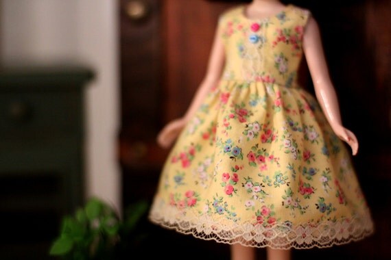 Yellow flower dress
