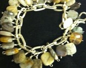 Cubed White Stone, Not sure if this was Owlite. Silver Chain