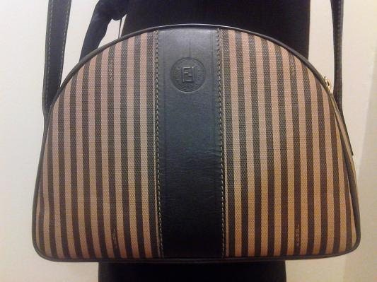 authentic vintage 90's era fendi shoulder purse bag FREE SHIP