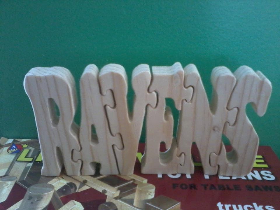 standing  personalized name puzzle (order any name)