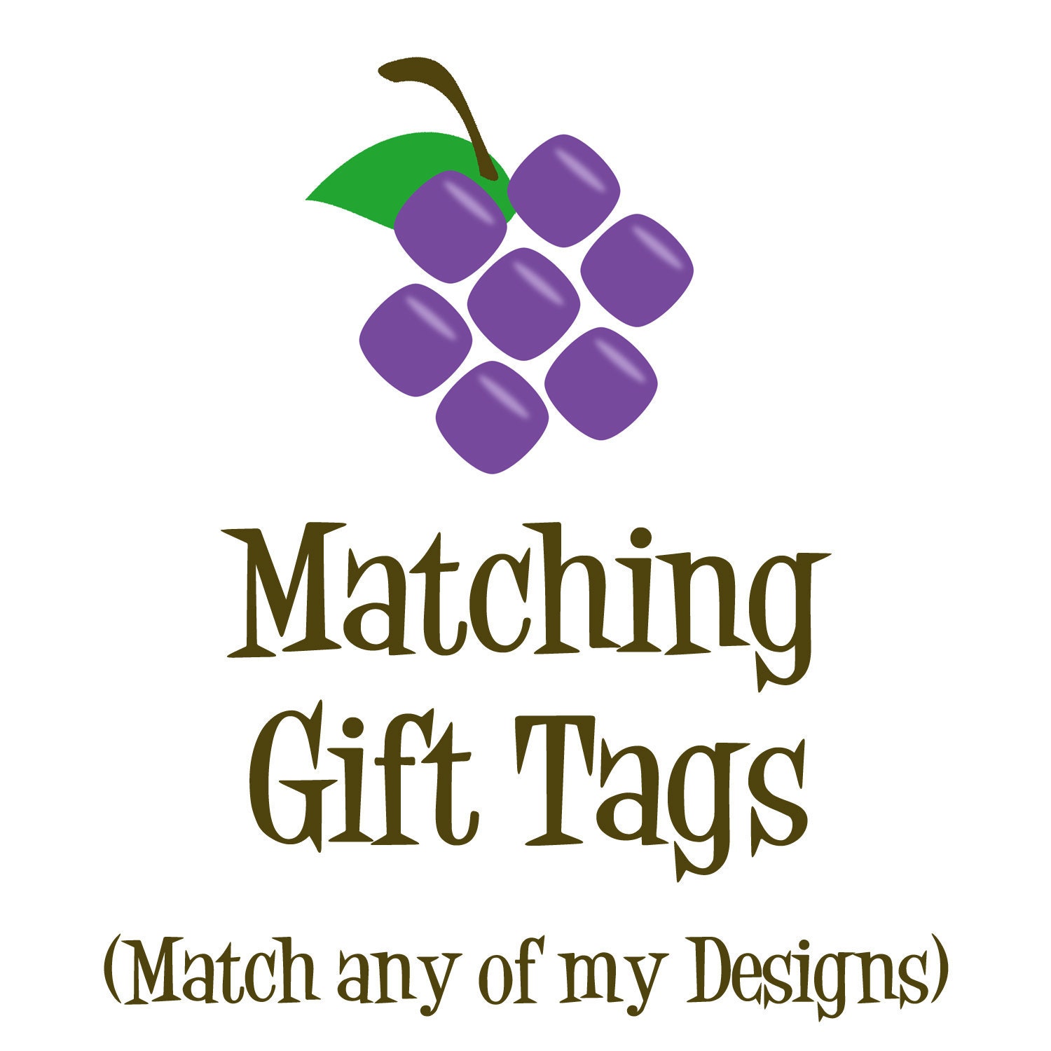 Matching Gift Tags - Made to Match any Design in my Store - Personalized Birthday Party Thank You Gift Tags - A Digital Printable File